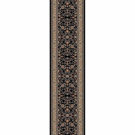 Rlm Distribution 5 ft. 3 in. x 7 ft. 7 in. Jewel Marash - Black HO2545893